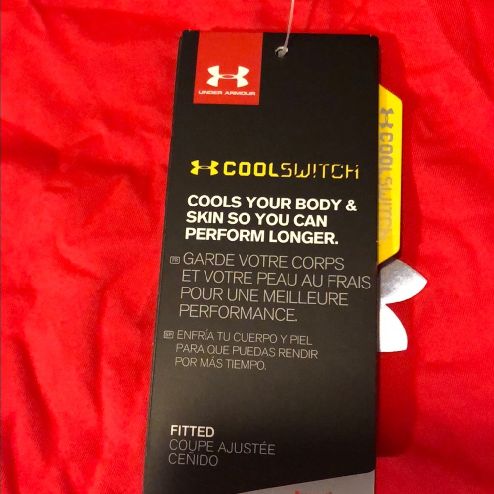 Under Armour Orange Coolswitch Running Shirt - Picture 6 of 8